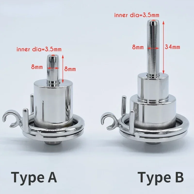 Nuevo Dispositivo de Castidad masculina enchufado invertido, jaula para pene de acero inoxidable con catéter uretral, Juguetes sexuales para adultos para hombres, anillo para pene