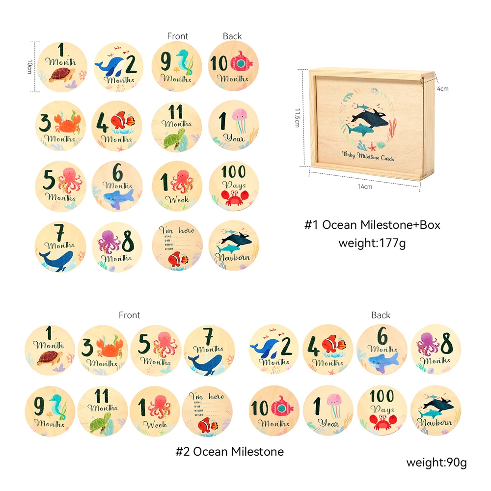 Рисунок 6 - Набор деревянных карточек для новорожденных