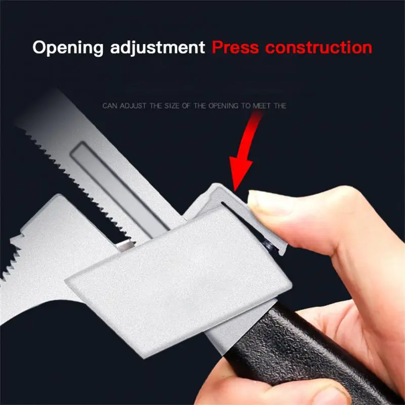 Universal Adjustable Double-ended Wrench Multifunctional Bath Wrench Aluminium Alloy Open End Spanner Bathroom Repair Hand Tool