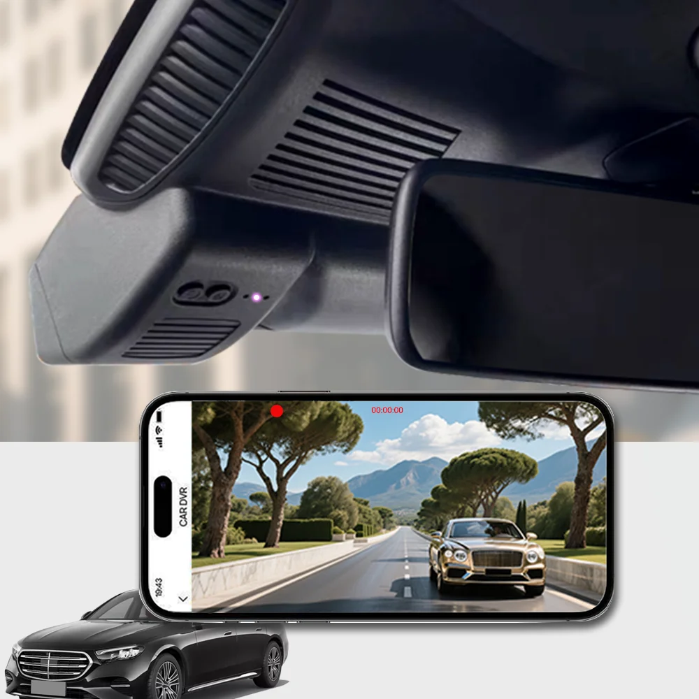 

4K HD WIFi Car DVR Dash Cam Mercedes Benz S 2018 to 2021 S320L 2015 Maibakh S350 S450L S400L DashCam Plug and Play APP Control
