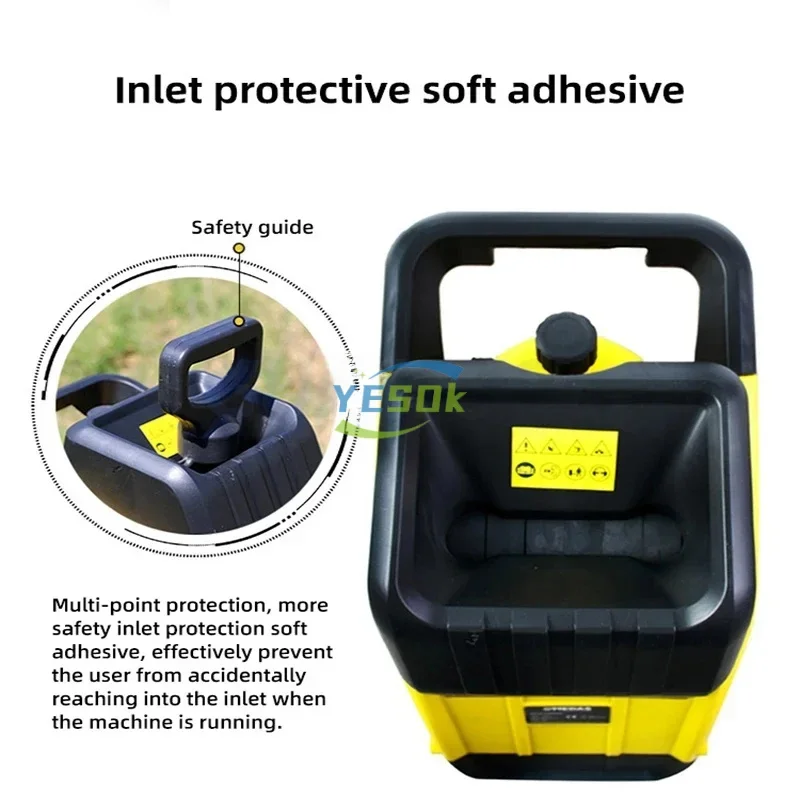 Electric Branch Crusher Small Household Orchard Tree Branch Crusher High Power Wood Crusher Leaf Tree