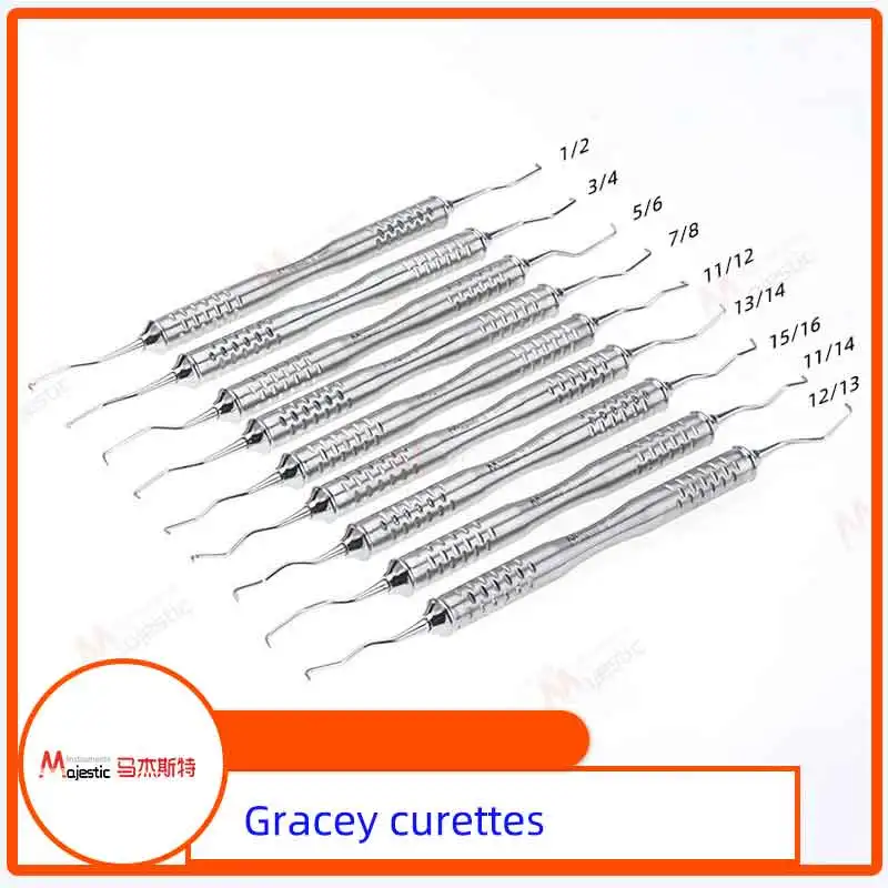 Gracey Curette Профессиональные Gracey стоматологические кюреты Стоматологические пародонтальные стоматологические скалер корневых каналов Мини-пять стоматологических инструментов