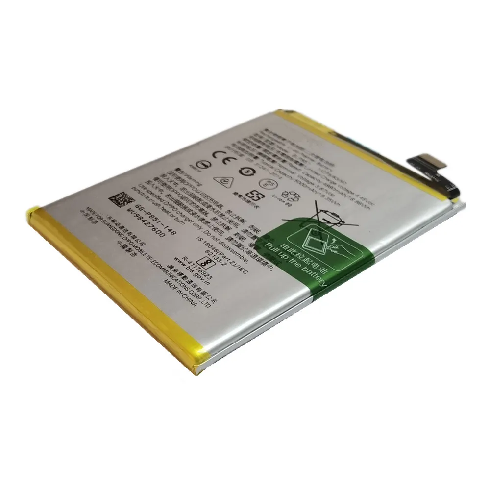 BLP851 New 100% Original Battery For OPPO A74 5G / A95 2020 / A95 4G / F19 / F19s/ Reno 6 Lite CPH2365 CPH2195 5G 5000mAh BLP851