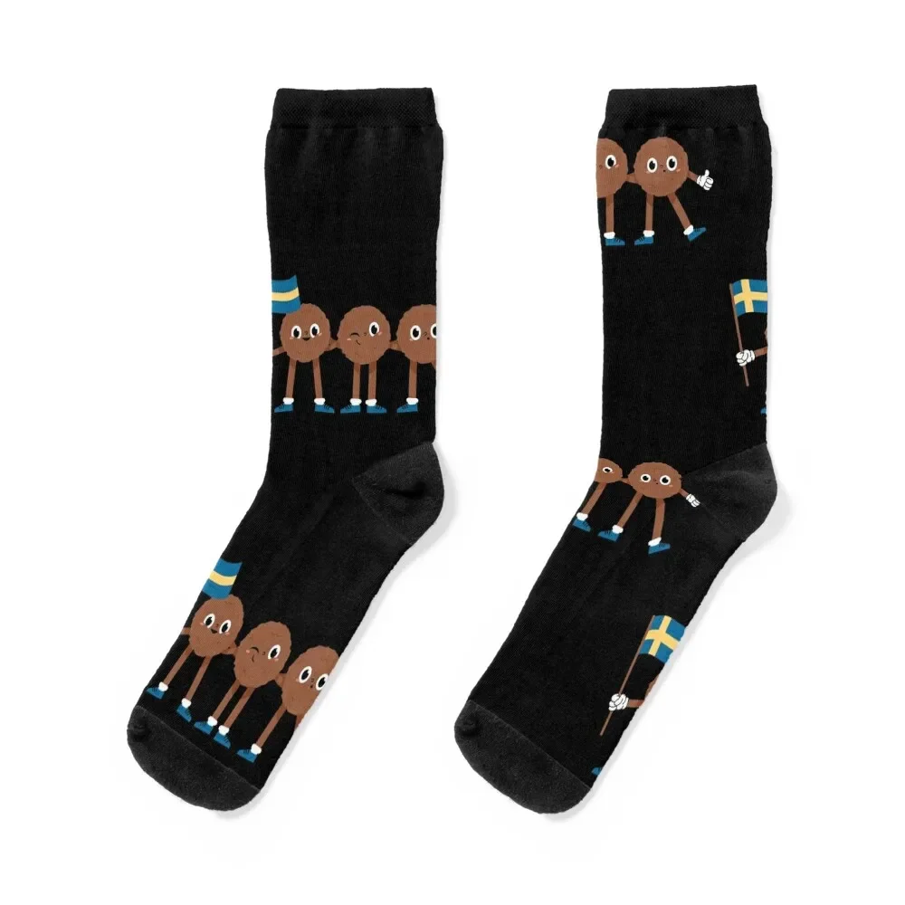 Swedish meatballs Socks men cotton high quality professional running custom ankle Socks For Girls Men's