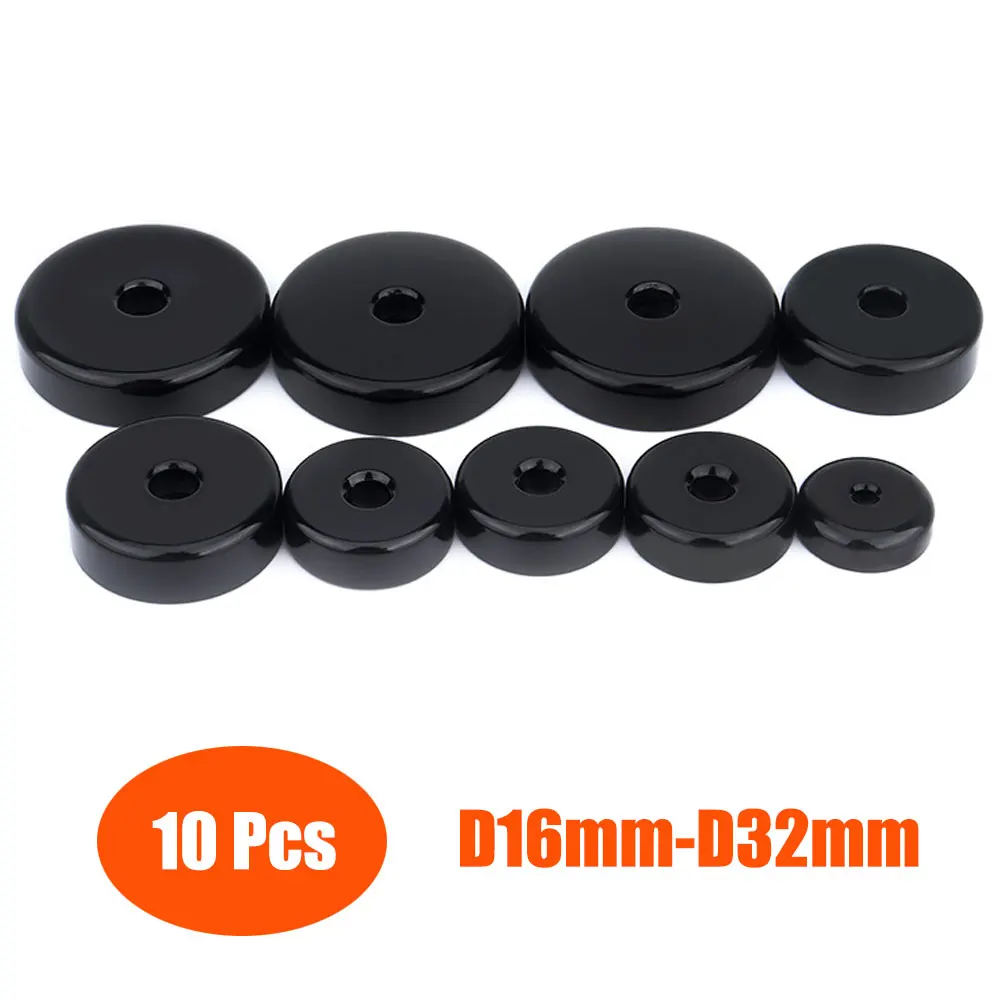 10 Pcs Black Neodymium Magnet Strong Pot Magnet Countersunk Round Super Powerful Strong Permanent Magnetic Diameter 16mm 32mm