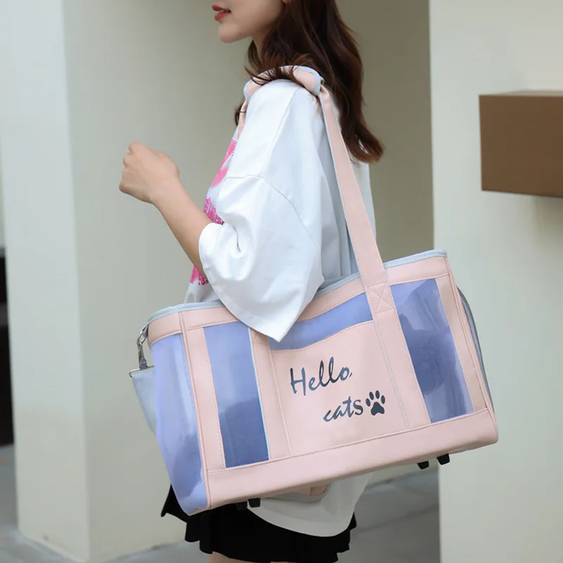 Cat Bag Pet Outing Portable Transparent Cat Crossbody Bag Portable Space Capsule Outing Shoulder Backpack Cat Supplies