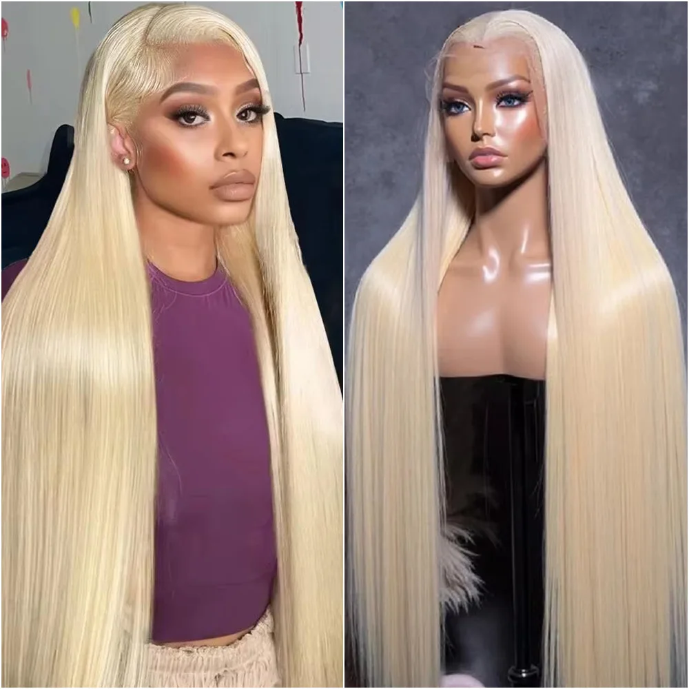 

Блондинка # Прямой парик 613 Bone Straight 13X6 13x4 HD Lace Frontal с прозрачной кружевной основой, 220% плотность, бразильские волосы, 40 дюймов, для женщин