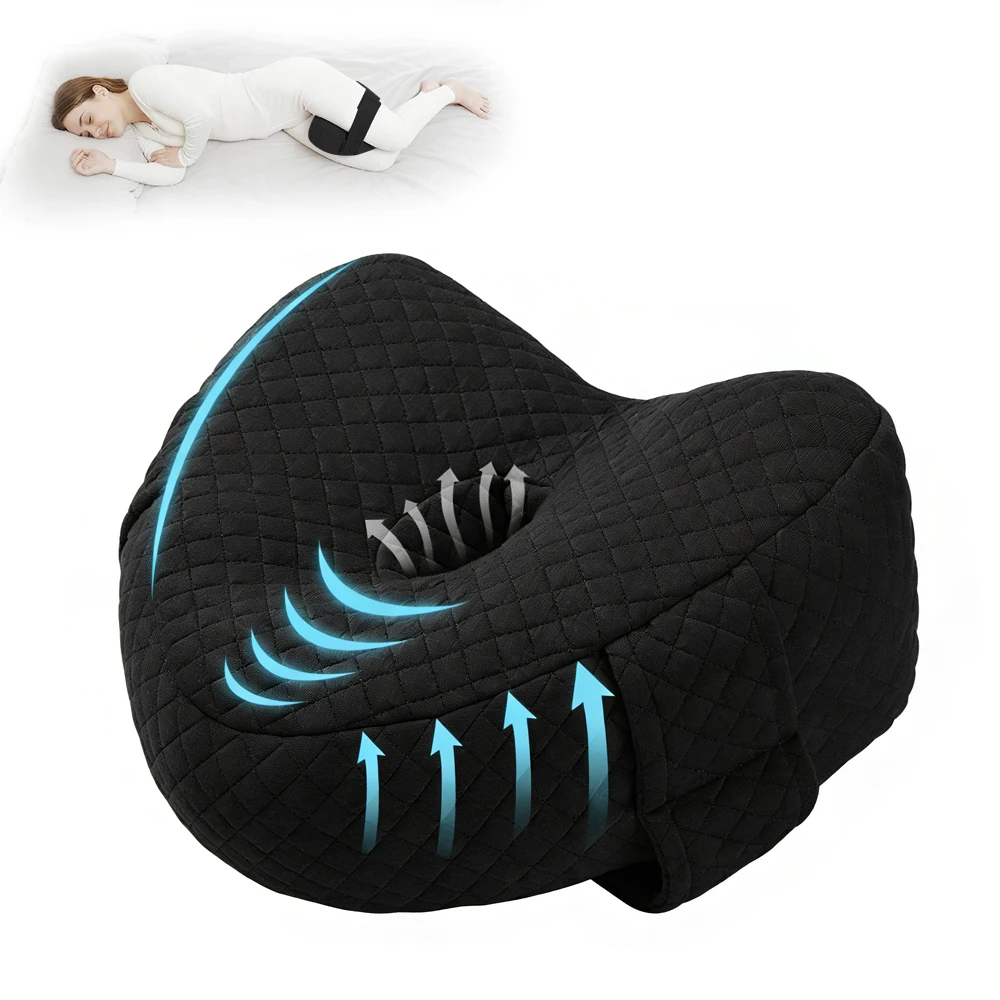 Comfortabel beenkussen Hol Hart Zwangerschap Zijslaper Ischias Orthopedisch Ischias Rug Heup Verlichtingskussen Voor Bed, Bank - afbeelding 2