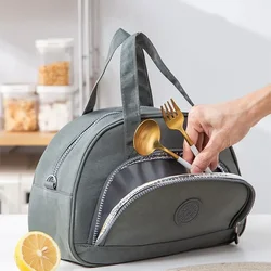 Le donne addensano la borsa termica per il pranzo per il lavoro di viaggio scolastico Picnic ad alta capacità Bento Insulated Cooler Food Case Storage Bags