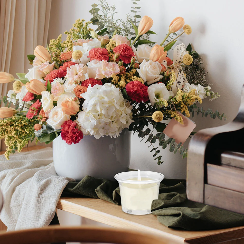 

6Pcs Clear Glass Container Small Exquisite Jar for Home Hotel Cafe Decor Crafting Storage Votive Ornament