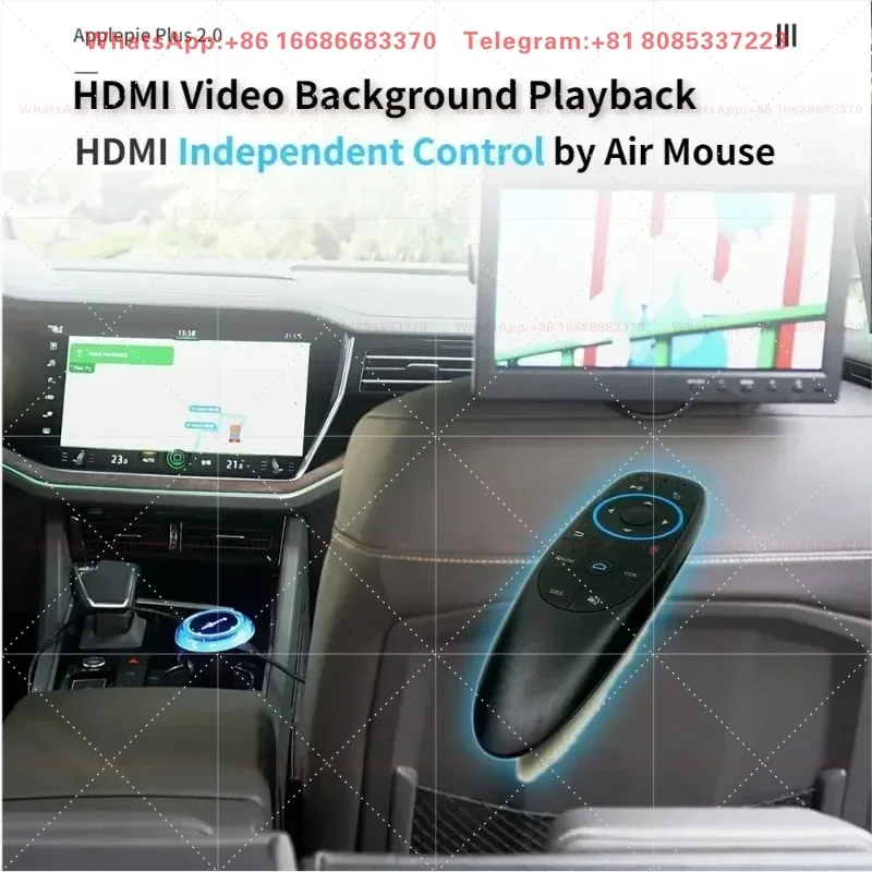 Exploter Applepie Rocket CarPlay Ai Box Android 13 8G+128G  Wireless Car Play Android Auto Youtube netflix APP Player