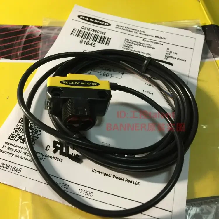 

Новый фотоэлектрический переключатель QS18VN6CV45 NPN