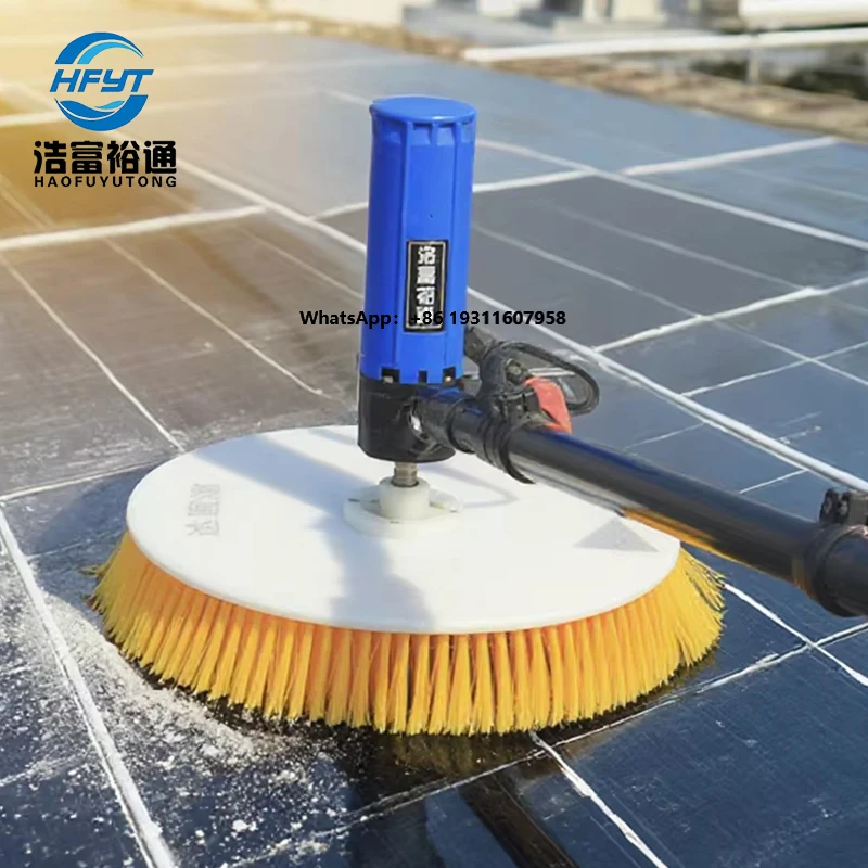 

2025 Solar Panel Cleaning Brush Rotating PV Solar Panel Electric Cleaning Robot Equipment Roof Photovoltaic Machine HFYT X1