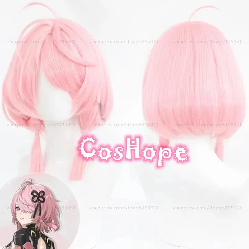 

Taoqi Косплей Парик Унисекс 40 см Средней Длинные Волосы Розовый Парик Косплей Аниме Косплей Парики Термостойкие Синтетические Парики