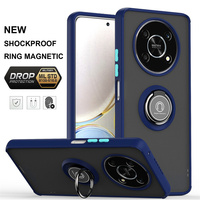 Finger Ring Holder Case for Huawei P30 Pro P40 P20 Pro lite Honor X7 X8 X9 X9A X8A X7A X8B X9B Matte Focus Silicone Phone Cover