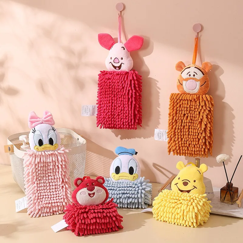 Cartoon Cute Chenille Kitchen Hand Towel, Hanging Hand Towel, Children'S Rag Bathroom Handkerchief for Boys Girls