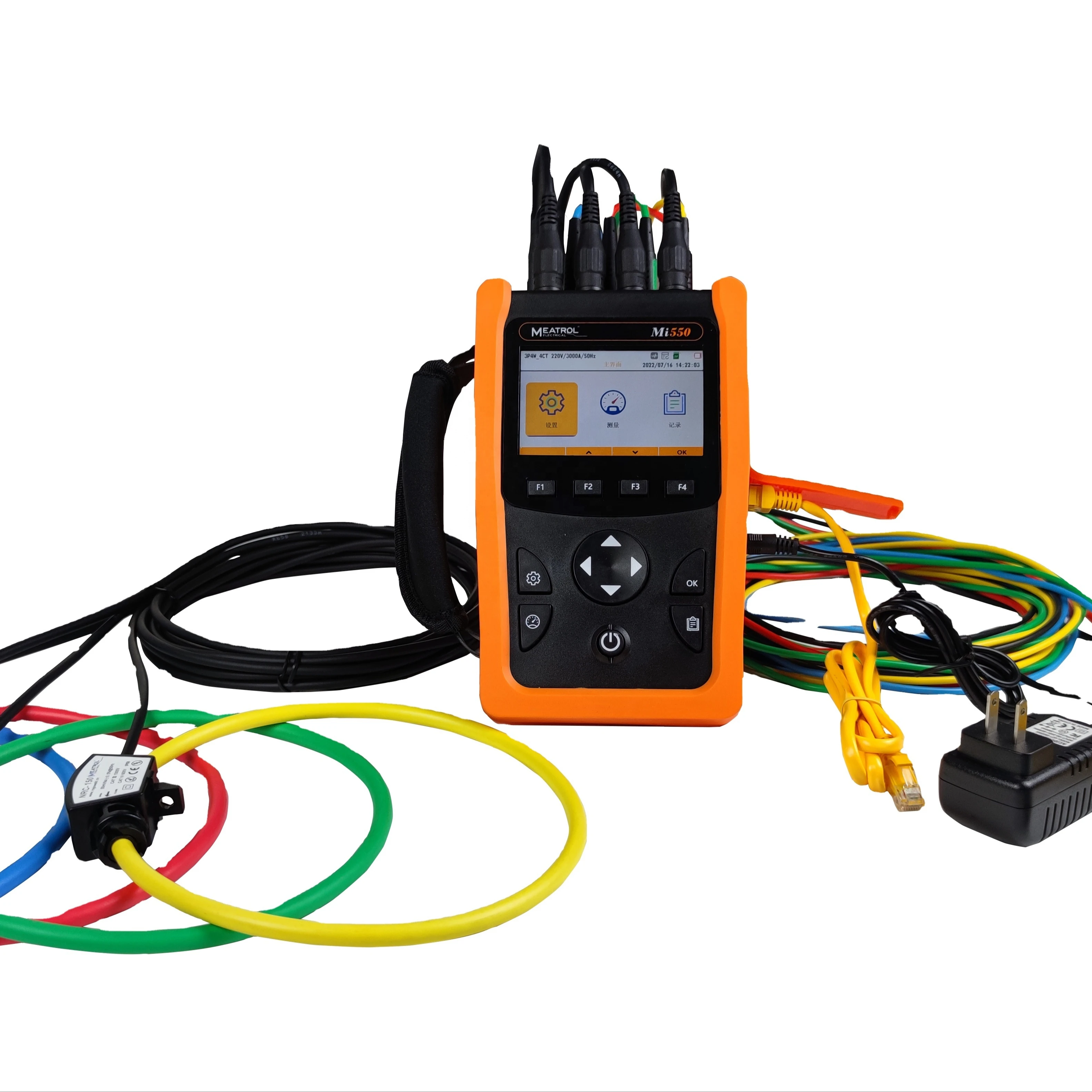3-Phase Power Quality Tester Mi550 Handheld Data Logger with Rogowski Coil Voltage CT Input and Modbus TCP