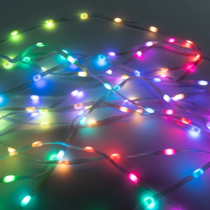 12V WS2815 Seed Pixel Light 4pin with Backup Data Wire Individually Addressable RGB Magic Dream Color Christmas String Lights