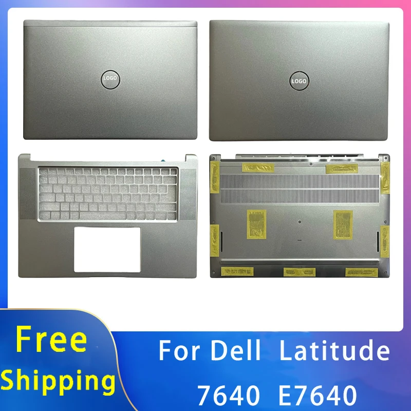 

New For Dell Latitude 7640 E7640 Replacemen Laptop Accessories Lcd Back Cover/Palmrest/Bottom With LOGO Silvery Gray