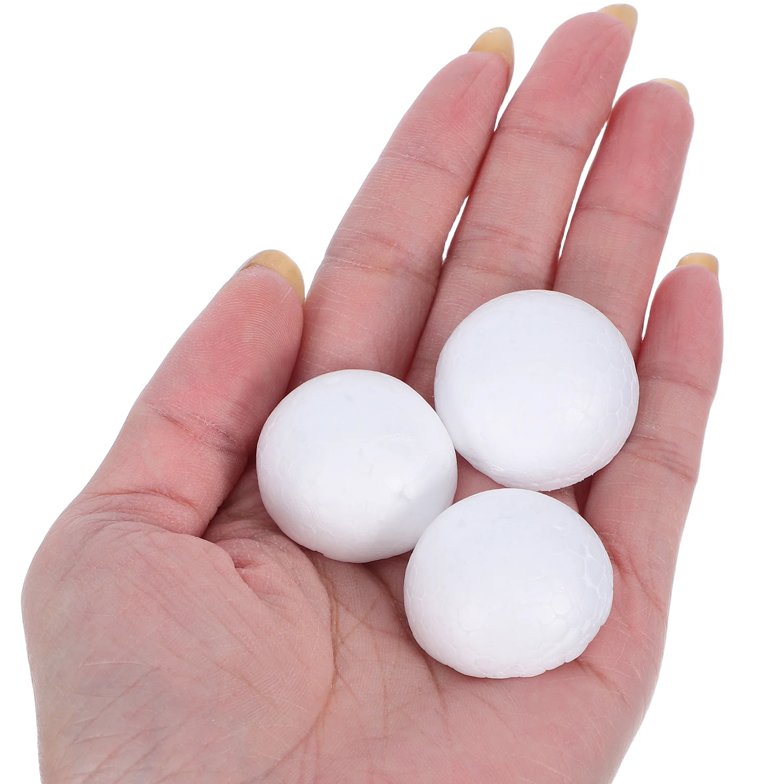 

200 Pcs Kid Ball Foam Hemisphere Styroporkugel Halbiert Party White Polystyrene Balls