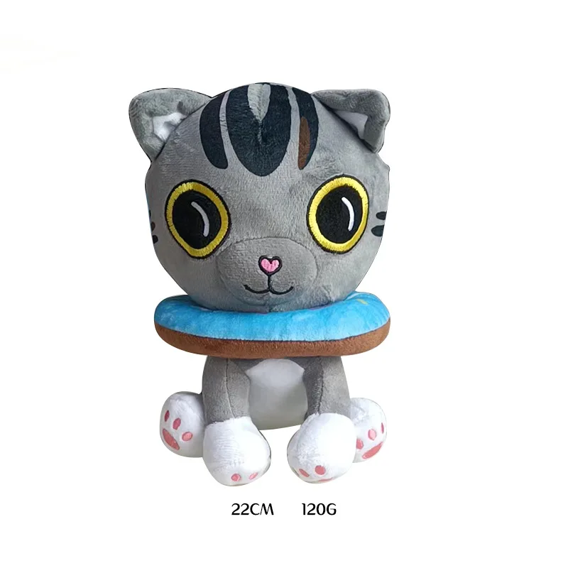 New Arrive Cute Soft 22cm Ralph and Bella Plushie Cartoon Cat Plush Office Nap Sleep Pillow Cushion Gift Doll For Kids Girls