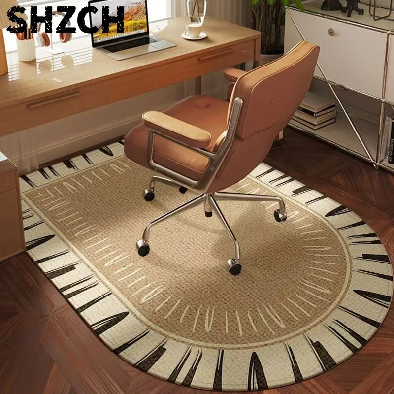 Simple Home Arched Computer  Floor Mat Dressing Table  Foot Mat Living Room Under Desk  Swivel  Carpet ZG987