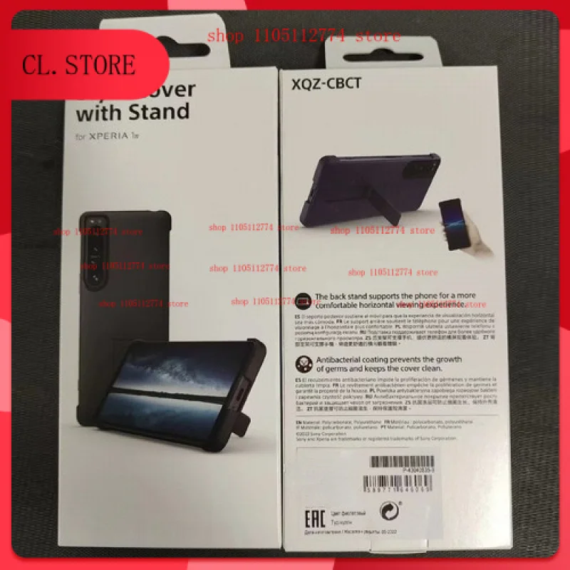 

New Original FOR Sony XQZ-CBCT Black Style Cover w/t Stand Case for Sony Xperia 1 IV