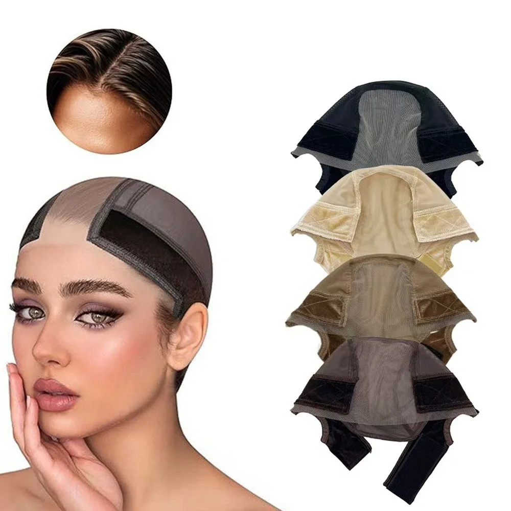 4x5 أوسع الدانتيل الشفاف للشعر المستعار الدانتيل الجبهة قبعة شعر مستعار الدانتيل البني مع قبضة الفرقة للحفاظ على الباروكات في مكان ،