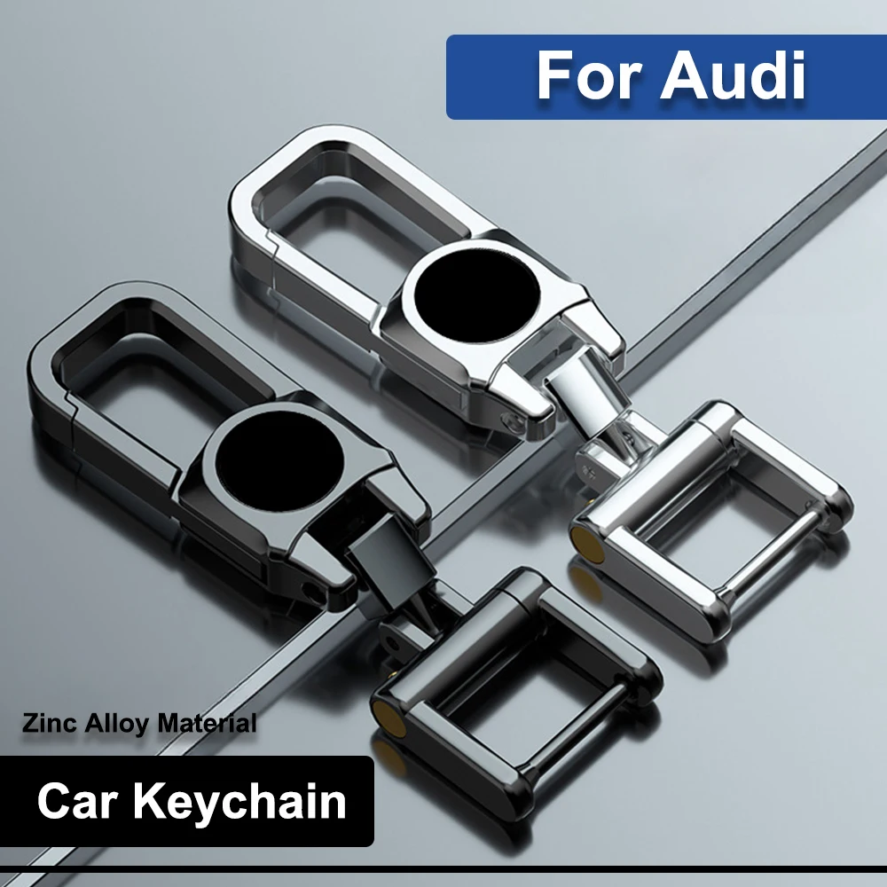 

For Audi A1 A3 8V A4 B8 B9 A5 A6 C7 A7 A8 Q3 Q5 Q7 S4 S6 S7 S8 R8 TT Car Keyring Metal Keychain Accessories