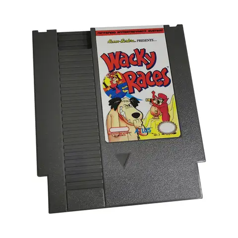 Wacky Races 72 pins Game Cartridge For 8 Bit NES NTSC and PAl Video Game Console