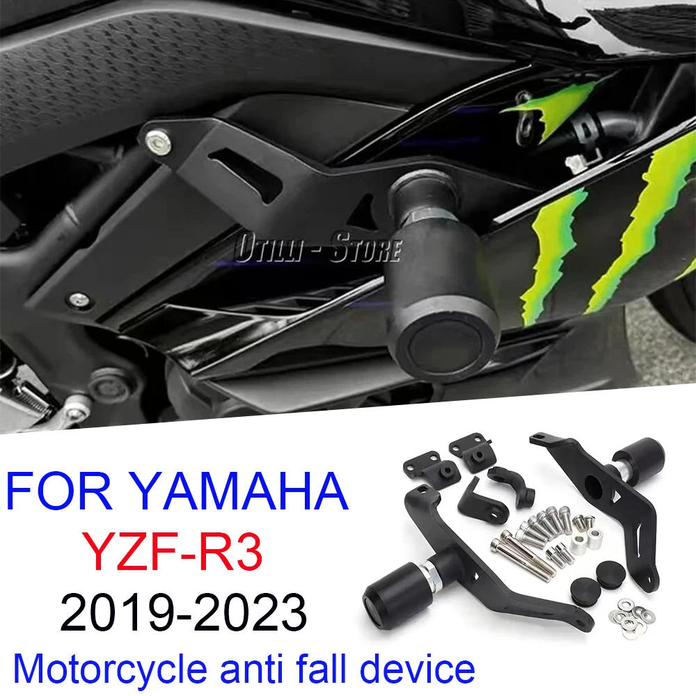 

Motorcycle Engine Guard Anti Crash Frame Slider Falling Protector Kit For YAMAHA YZF-R3 YZF R3 2019 2020 2021 2022 2023 2024