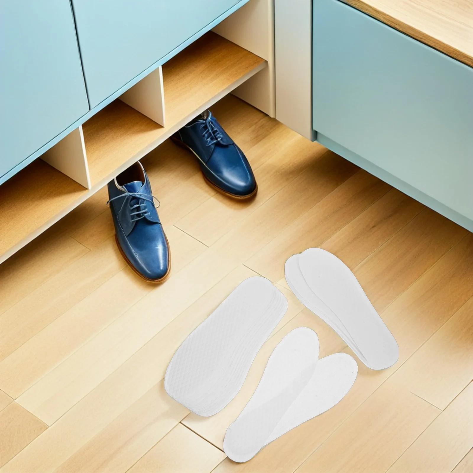 

Wood Pulp Insoles Breathable Sweat Absorbing Odorless Comfort Relief Non Slip Thin Shoe Pads for Men Women Daily Use