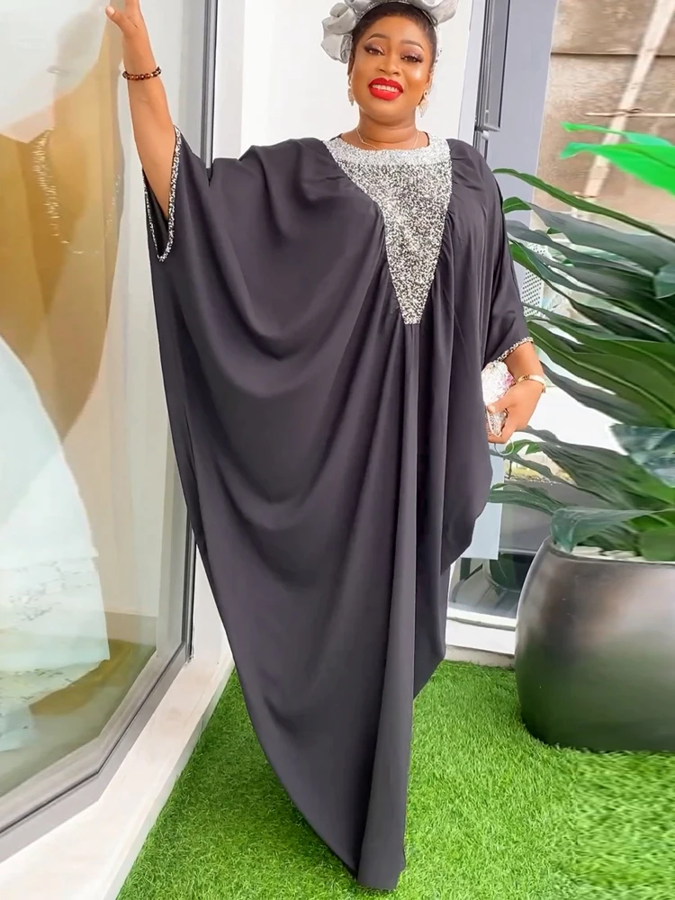 

Aid Mubarek Abayas For Women Dubai Muslim Islamic Clothing Wedding Party Long Sleeve Chiffon Dress African Turkey Loose Boubou