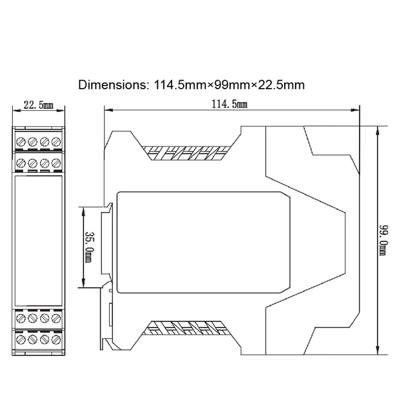 4 Channel Isolated Safety Barrier 20 35V DC NAMUR Proximity Switch Relay Output Intrinsically Safe GS8114 EX