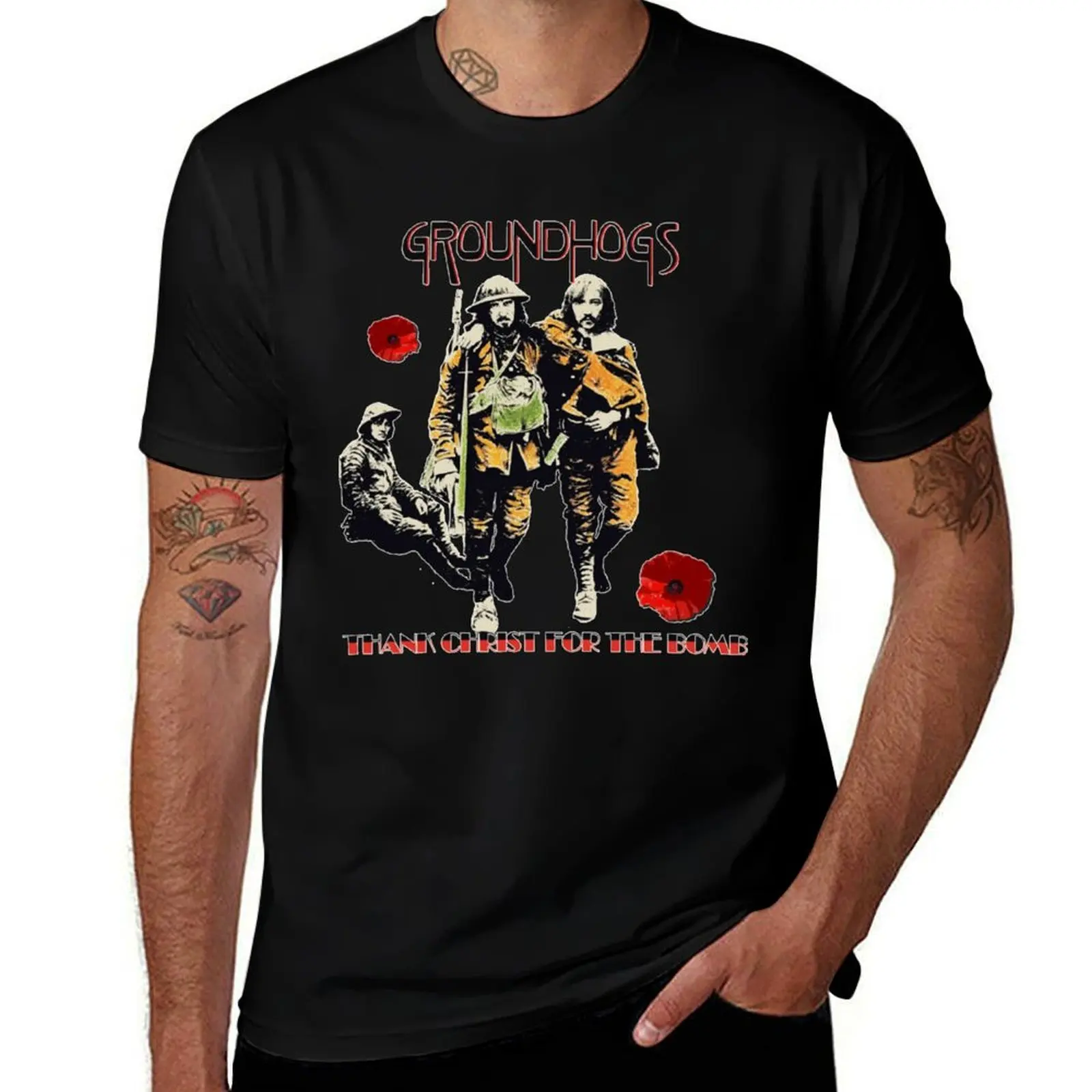 Groundhogs T-Shirt Soft Basic Cotton Short Sleeve Tee T-Shirt
