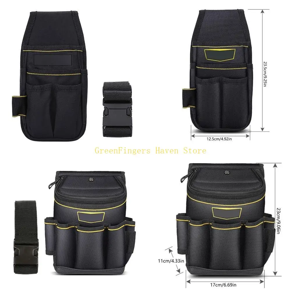 

F68D Дорожная сумка для инструментов для гаража, холст для инструментов, 18 карманов, ремень для инструментов, функциональная