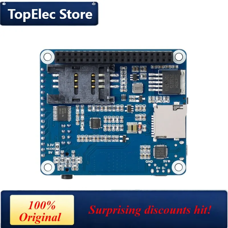 TopElec SIM7600CE-JT1S 4G HAT for Raspberry Pi, supports 4G / 3G / 2G communication, for China