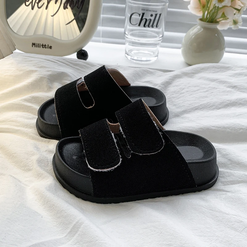 

2025 Children Casual Sandals for Girls Summer New Fashion Korean Style Soft Bottom Anti-slippery Versatile Open-tow Beach Shoes