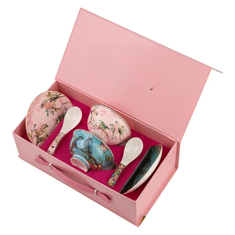 

Bone china rice bowl tableware set, wedding gift , home combination