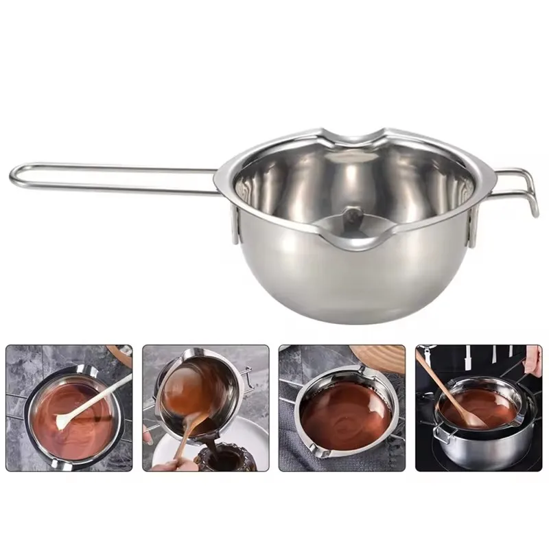 Stainless Steel Candle Wax Melting Boiler Pot with Heat Resistant Handle for Melting Chocolate Candy and Candle Making Supplies image 2