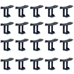 20PCS Photovoltaic Panel Drainage Buckle Surface Plate Solar Panel Water Drain Clip For Solar Panel Draining Black