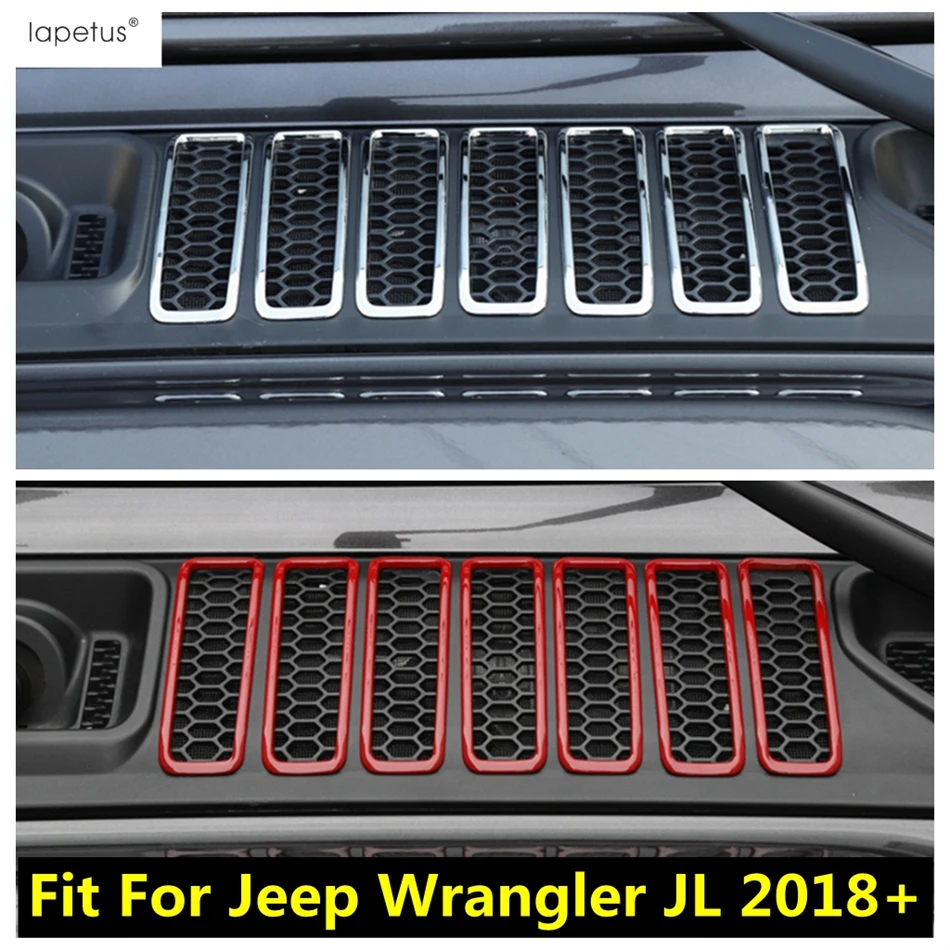 

Front Engine Hood Air Conditioning AC Vent Inlet Frame Molding Cover Trim Accessories Exterior For Jeep Wrangler JL 2018 - 2022