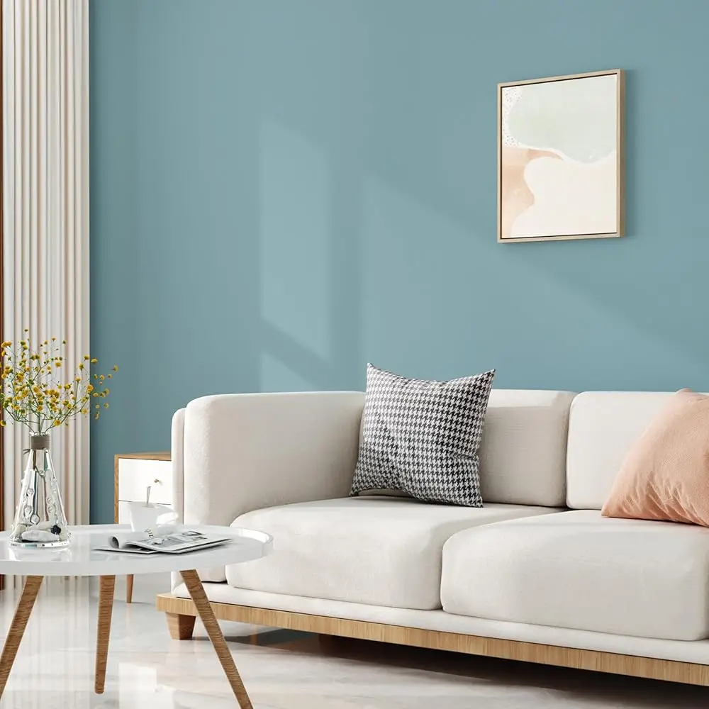 

Light Blue Peel And Sti Wallpaper Bedroom Accent Wallpaper Thi Blue Contact Paper For Walls Renter Friendly Blove Wallpapers
