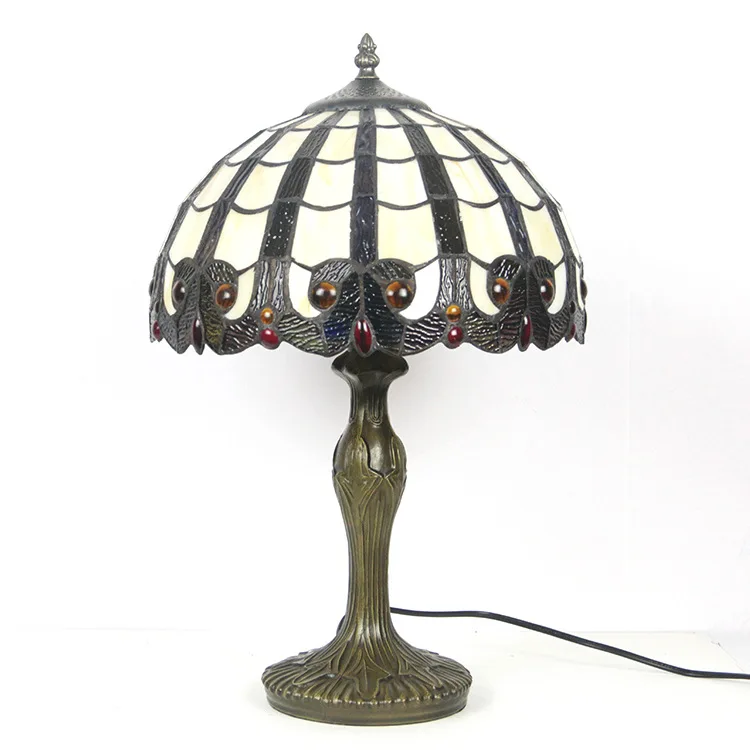 

Eye protection desk lamp, retro family study bedroom bedside metal base