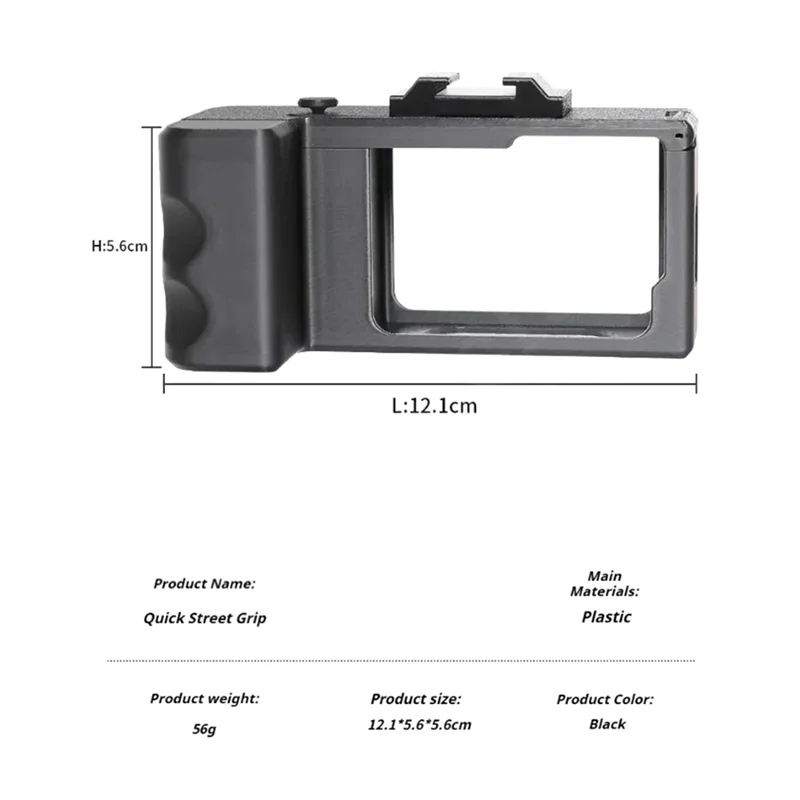 A29F-For Gopro 13 12 11 Combo Camera Quick Street Grip Holder For Gopro 10 9 3D Printing Action Camera Accessory