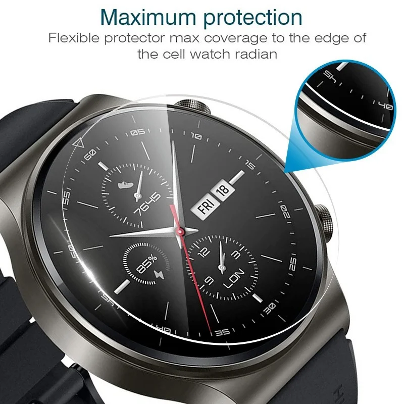 Tempered Glass Screen Protective Film for Huawei Watch GT 3 GT 2 Smartwatch HD Glass Anti Scratch Protector for Huawei GT Series