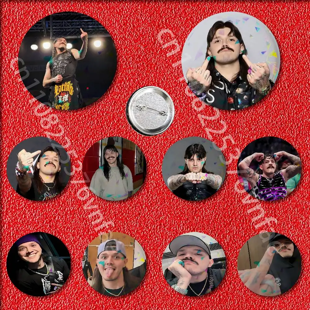 

Badge For 58mm 32mm 44mm 25mm 75mm Round Pin Brooch Insignia Cover Cosplay Wrestler D-Dominik Mysterio