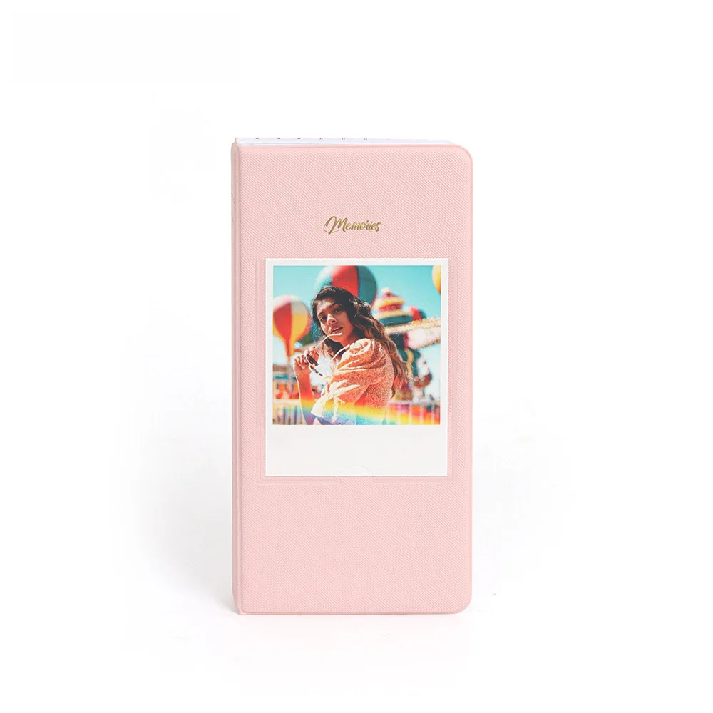 Storage Album Photo Film Pink 64 Pockets Printer Film Album Storage Book For 600 Film For Fujifilm Instax Wide 300 210 400 Link