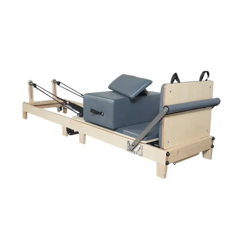 

YTYIN High Quality Folding Pilates Reformer Maple Wood Folding Pilates Reformer Home Use Folding Pilates Reformer