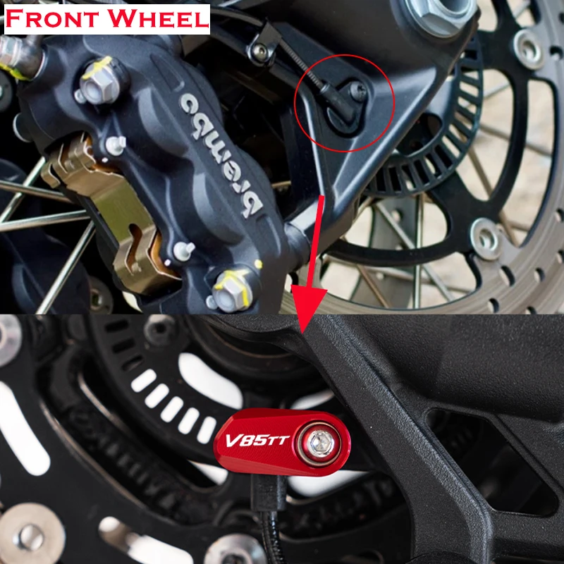 For MOTO GUZZI V85TT Motor Accessories Front Rear Wheel ABS Sensor Protection Guard Cover V 85 TT V85 TT 2020-2023 V7 2024-2025